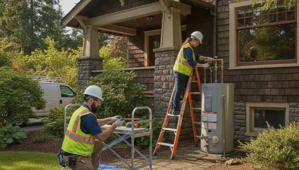 Plumber providing repair services in Tacoma, WA for a local plumbing business