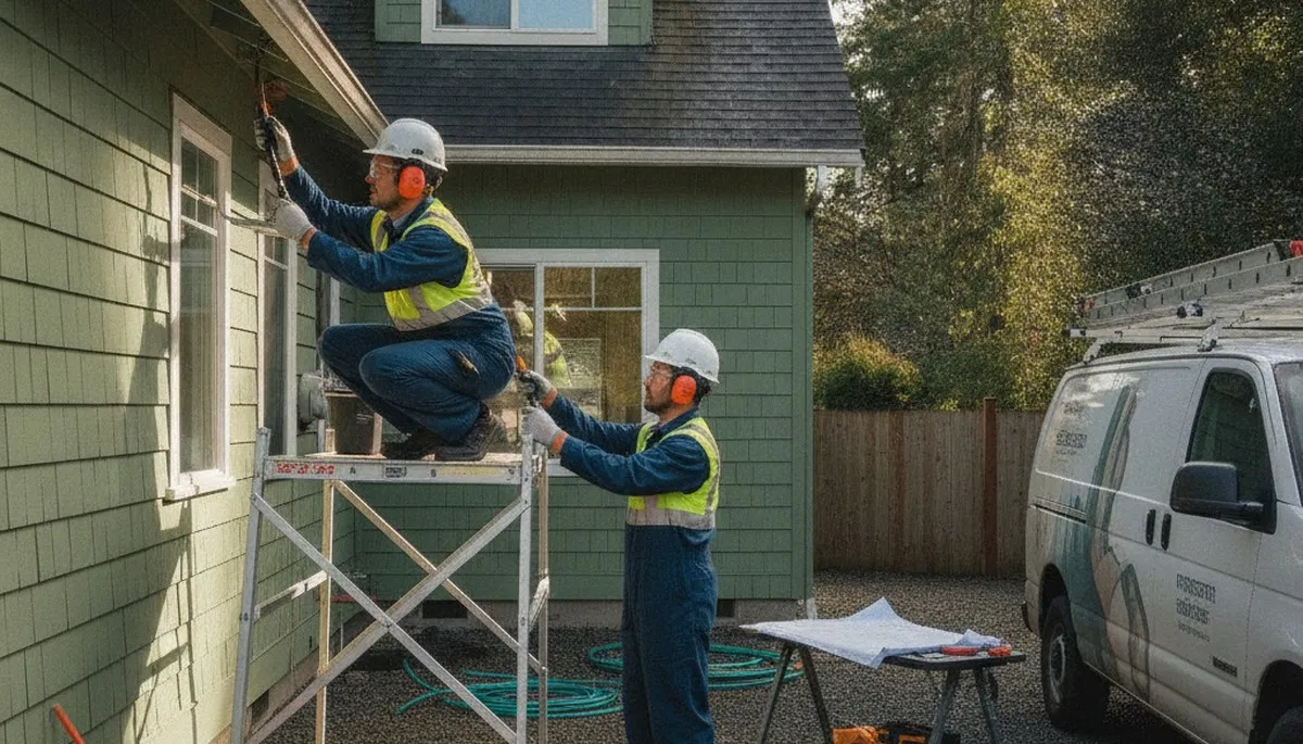 Tacoma, WA plumber repairing a sink for local plumbing service